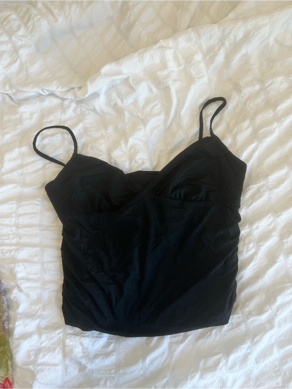 Black Spaghetti Strap Tank Top